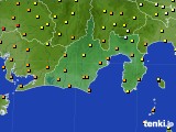 静岡県のアメダス実況(気温)(2015年08月26日)