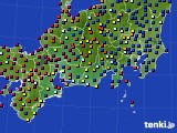 東海地方のアメダス実況(日照時間)(2015年08月27日)