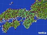 近畿地方のアメダス実況(日照時間)(2015年08月27日)