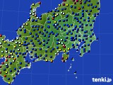 関東・甲信地方のアメダス実況(日照時間)(2015年08月28日)