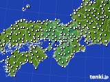 近畿地方のアメダス実況(風向・風速)(2015年08月28日)