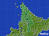 道北のアメダス実況(風向・風速)(2015年08月28日)