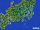 関東・甲信地方のアメダス実況(日照時間)(2015年08月29日)