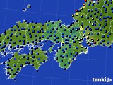 近畿地方のアメダス実況(日照時間)(2015年08月29日)