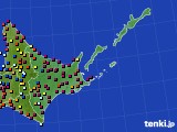 2015年08月29日の道東のアメダス(日照時間)