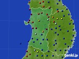 2015年08月29日の秋田県のアメダス(日照時間)