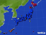 アメダス実況(日照時間)(2015年08月30日)