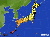 アメダス実況(気温)(2015年08月30日)