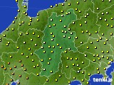 長野県のアメダス実況(気温)(2015年08月30日)