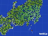 関東・甲信地方のアメダス実況(日照時間)(2015年08月31日)