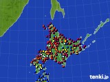 2015年09月01日の北海道地方のアメダス(日照時間)