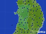 秋田県のアメダス実況(日照時間)(2015年09月01日)