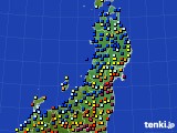 東北地方のアメダス実況(日照時間)(2015年09月02日)