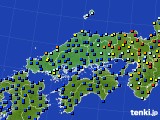 2015年09月02日の中国地方のアメダス(日照時間)