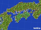 2015年09月02日の四国地方のアメダス(気温)