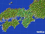 2015年09月03日の近畿地方のアメダス(気温)