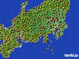 2015年09月04日の関東・甲信地方のアメダス(気温)