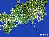 2015年09月04日の東海地方のアメダス(風向・風速)
