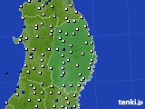 2015年09月04日の岩手県のアメダス(風向・風速)
