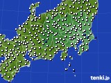 関東・甲信地方のアメダス実況(風向・風速)(2015年09月05日)