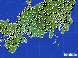 2015年09月05日の東海地方のアメダス(風向・風速)