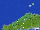 島根県のアメダス実況(降水量)(2015年09月06日)