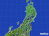 東北地方のアメダス実況(降水量)(2015年09月07日)