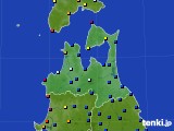 青森県のアメダス実況(日照時間)(2015年09月07日)