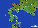 2015年09月08日の道南のアメダス(日照時間)