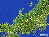 2015年09月08日の北陸地方のアメダス(気温)