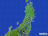 2015年09月09日の東北地方のアメダス(降水量)