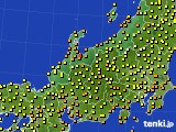 2015年09月09日の北陸地方のアメダス(気温)