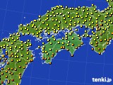 2015年09月09日の四国地方のアメダス(気温)