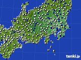 関東・甲信地方のアメダス実況(風向・風速)(2015年09月09日)