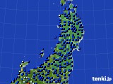 東北地方のアメダス実況(日照時間)(2015年09月10日)