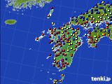 九州地方のアメダス実況(日照時間)(2015年09月10日)