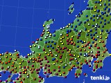 北陸地方のアメダス実況(日照時間)(2015年09月11日)