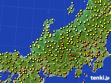 北陸地方のアメダス実況(気温)(2015年09月11日)