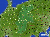 長野県のアメダス実況(気温)(2015年09月11日)