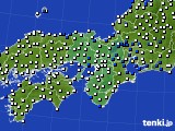 近畿地方のアメダス実況(風向・風速)(2015年09月11日)