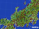 北陸地方のアメダス実況(日照時間)(2015年09月12日)