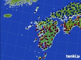 九州地方のアメダス実況(日照時間)(2015年09月12日)