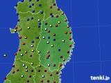 岩手県のアメダス実況(日照時間)(2015年09月12日)