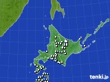 北海道地方のアメダス実況(降水量)(2015年09月13日)