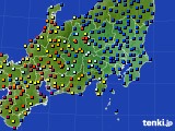 関東・甲信地方のアメダス実況(日照時間)(2015年09月13日)