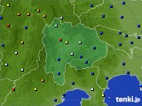 山梨県のアメダス実況(日照時間)(2015年09月13日)