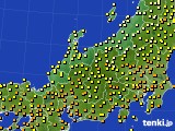 2015年09月13日の北陸地方のアメダス(気温)