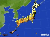 アメダス実況(気温)(2015年09月13日)