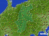 長野県のアメダス実況(気温)(2015年09月13日)