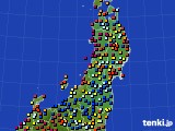 東北地方のアメダス実況(日照時間)(2015年09月14日)